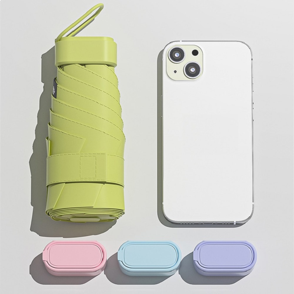 Mini Folding Travel Umbrella With UV Protection And Compact Capsule Case PocketSized Sun Rain Shie 3