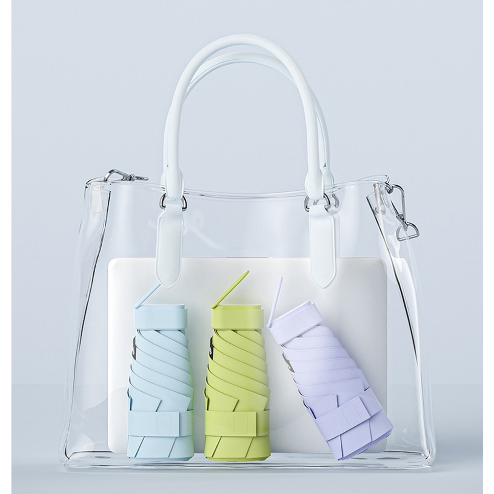 Mini Folding Travel Umbrella With UV Protection And Compact Capsule Case PocketSized Sun Rain Shie 4