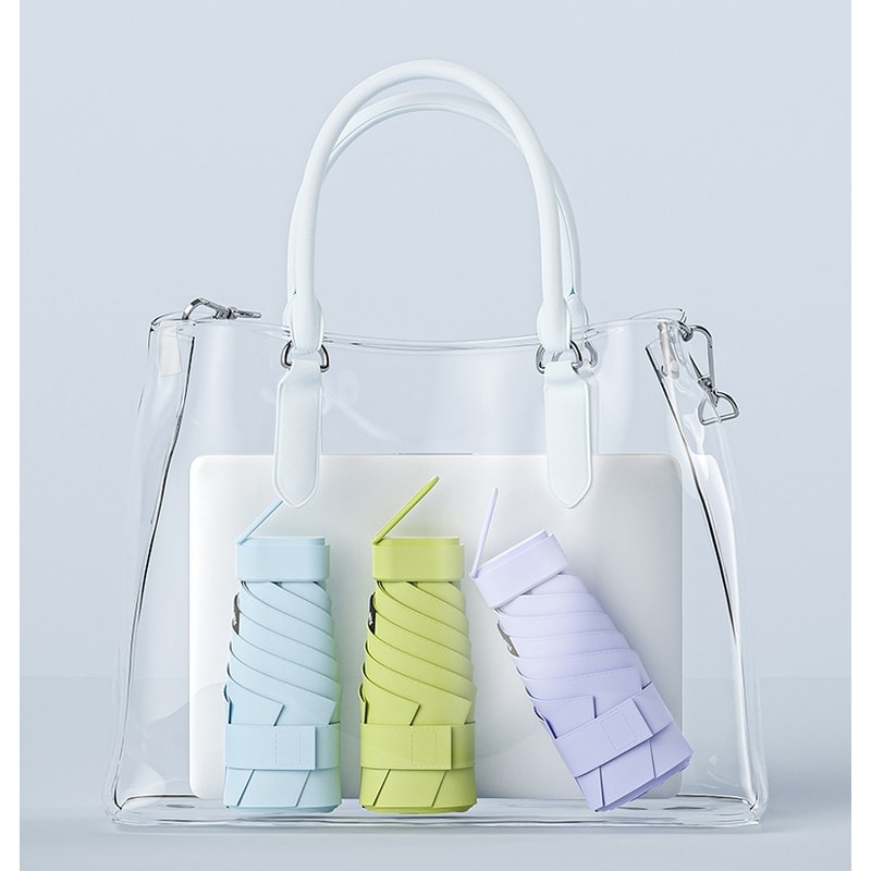 Mini Folding Travel Umbrella With UV Protection And Compact Capsule Case PocketSized Sun Rain Shie 4