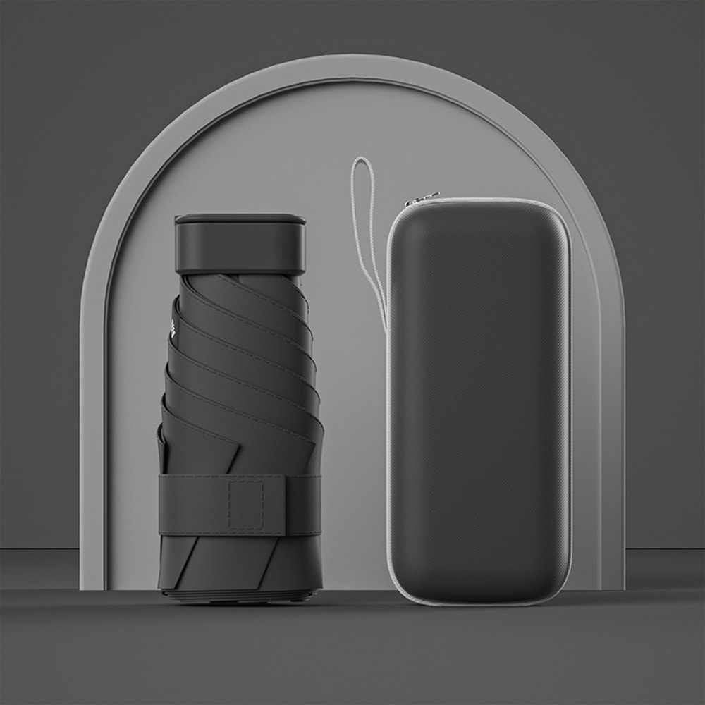 Mini Folding Travel Umbrella With UV Protection And Compact Capsule Case PocketSized Sun Rain Shie 7