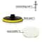 Wool Car Polishing Pad Set For Polisher Machine Auto Paint Care Buffing Waxing Pads 2