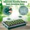 Trays with High Dome Germination Kit LED Grow Lights, Smart Timer, Modes for Home Gardening