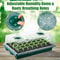 Trays with High Dome Germination Kit LED Grow Lights, Smart Timer, Modes for Home Gardening
