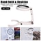 Portable Jewelry Magnifying Glass with LED Light, Foldable Stand Desk for Repair & Appraisal