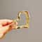 Elegant Gold Hollow Liquid Hair Claw Clip Trendy Metal Hairpin For Women 6