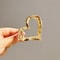 Elegant Gold Hollow Liquid Hair Claw Clip Trendy Metal Hairpin For Women 6