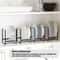 Plate Storage Rack For Kitchen Countertop Layered Dish Organizer SpaceSaving Storage Drawer 2