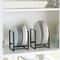 Plate Storage Rack For Kitchen Countertop Layered Dish Organizer SpaceSaving Storage Drawer 3