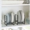 Plate Storage Rack For Kitchen Countertop Layered Dish Organizer SpaceSaving Storage Drawer 3