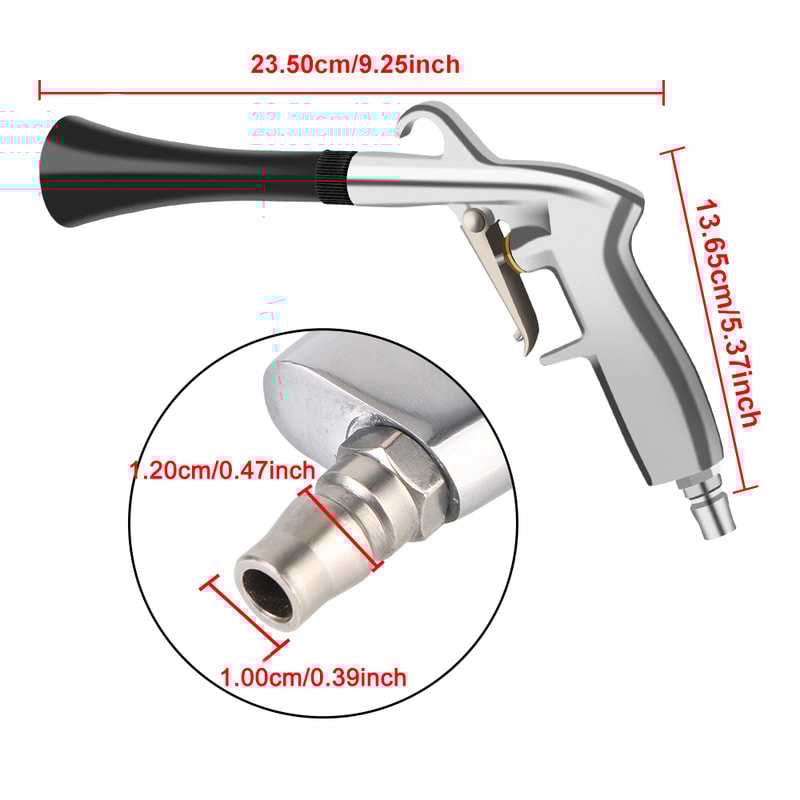 HighPressure Air Blow Car Wash Gun For Interior Detailing Dry Cleaning 2
