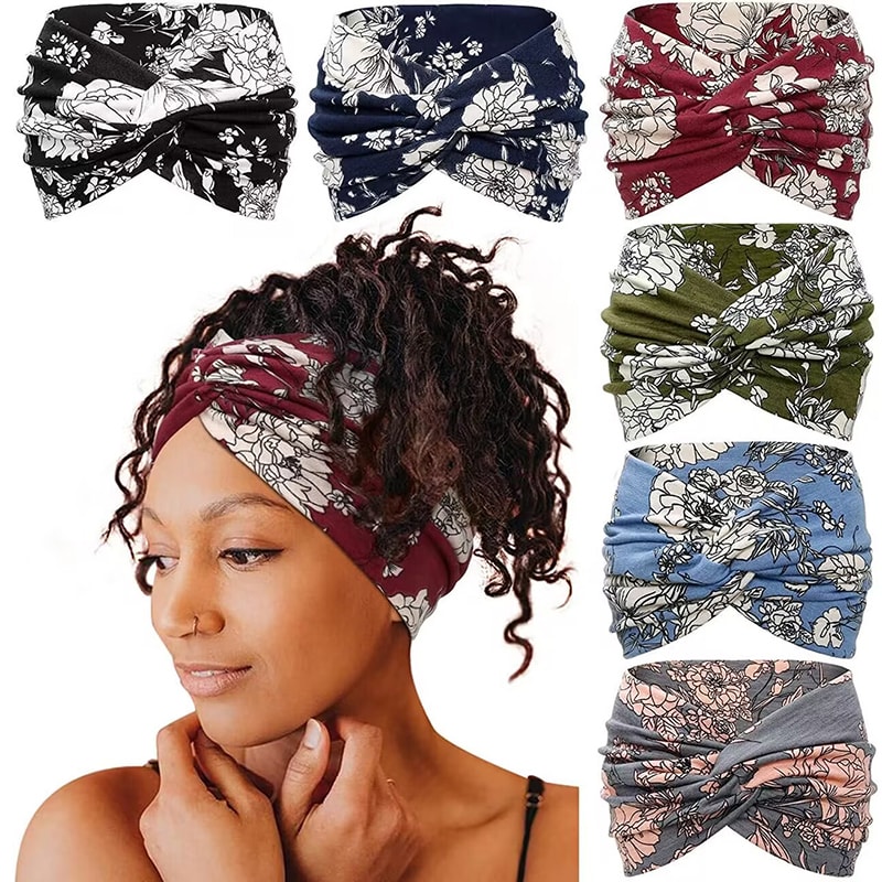 Wide Headband For Women Extra Large Turban Yoga Workout Hairband Thick Fashion Hair Accessories 1