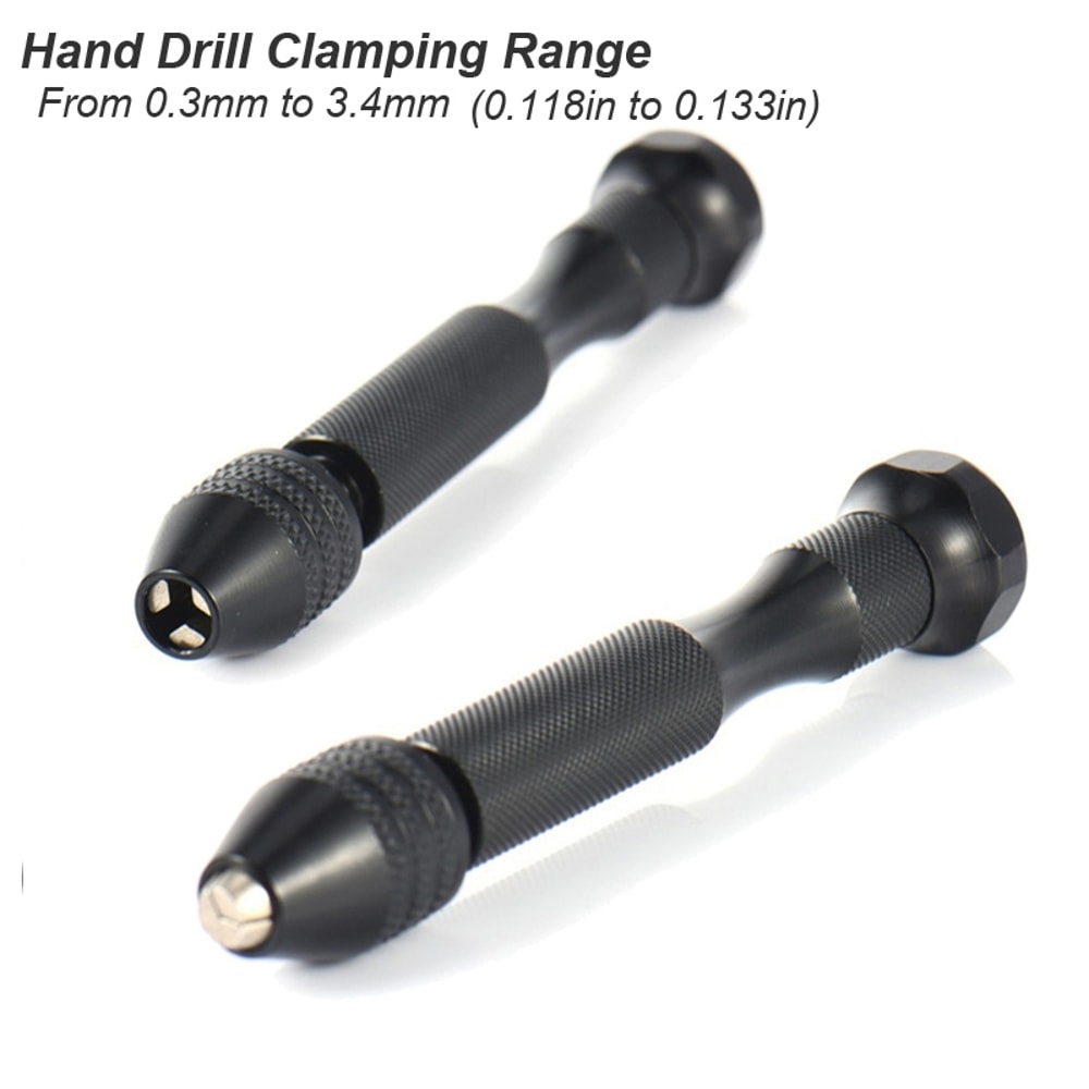 Mini Pin Vise Hand Drill Set for DIY Jewelry, Craft, and Resin Work Precision Rotary Tool for Carving and Plastic Dril