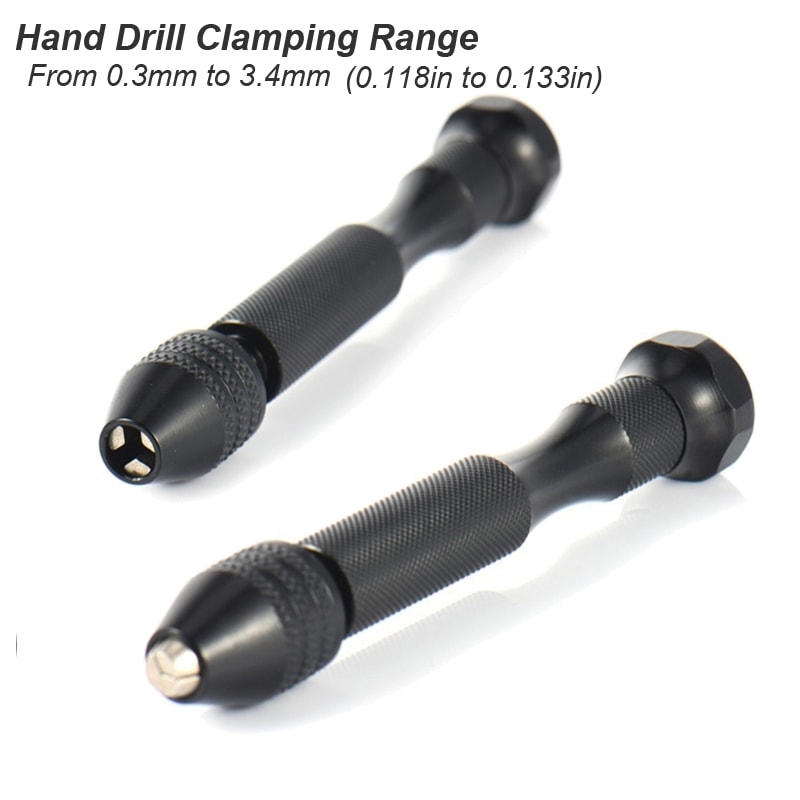 Mini Pin Vise Hand Drill Set for DIY Jewelry, Craft, and Resin Work Precision Rotary Tool for Carving and Plastic Dril