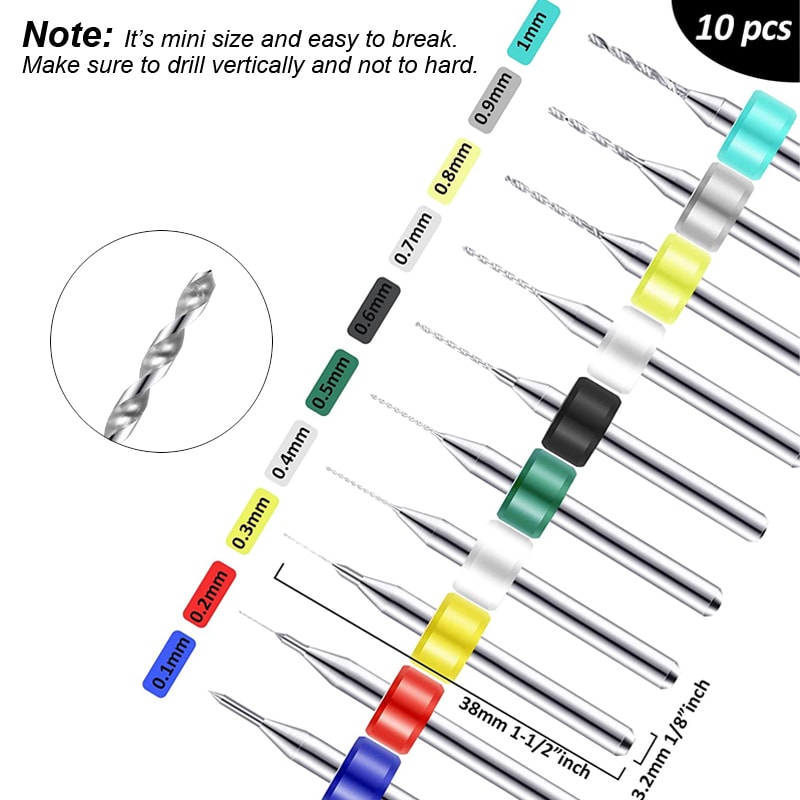 Mini Pin Vise Hand Drill Set for DIY Jewelry, Craft, and Resin Work Precision Rotary Tool for Carving and Plastic Dril