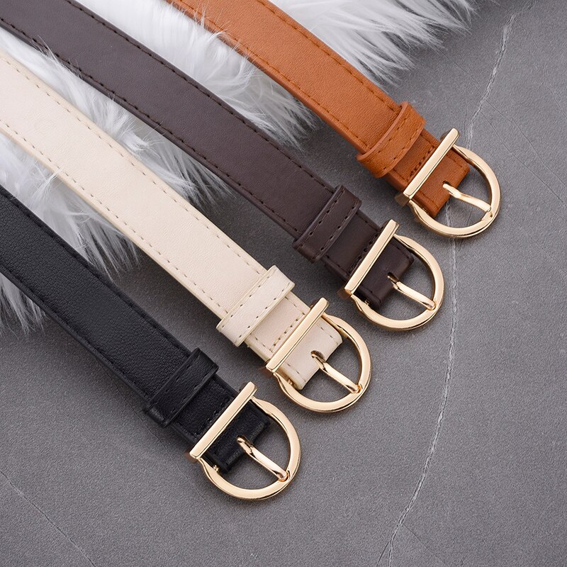 Womens Luxury PU Leather Belt with Pin Buckle Fashionable, Soft & Versatile