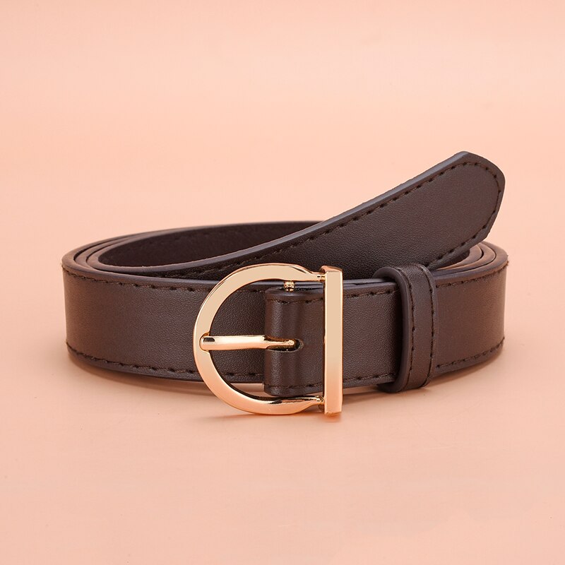 Womens Luxury PU Leather Belt with Pin Buckle Fashionable, Soft & Versatile