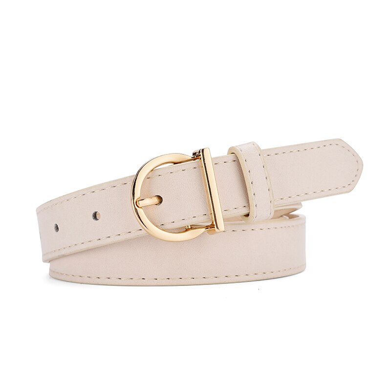Womens Luxury PU Leather Belt with Pin Buckle Fashionable, Soft & Versatile