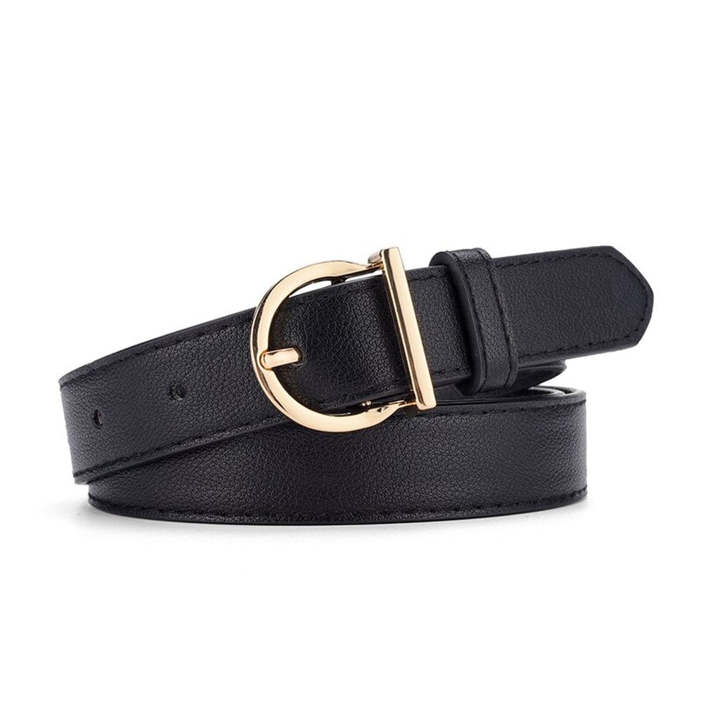 Womens Luxury PU Leather Belt with Pin Buckle Fashionable, Soft & Versatile