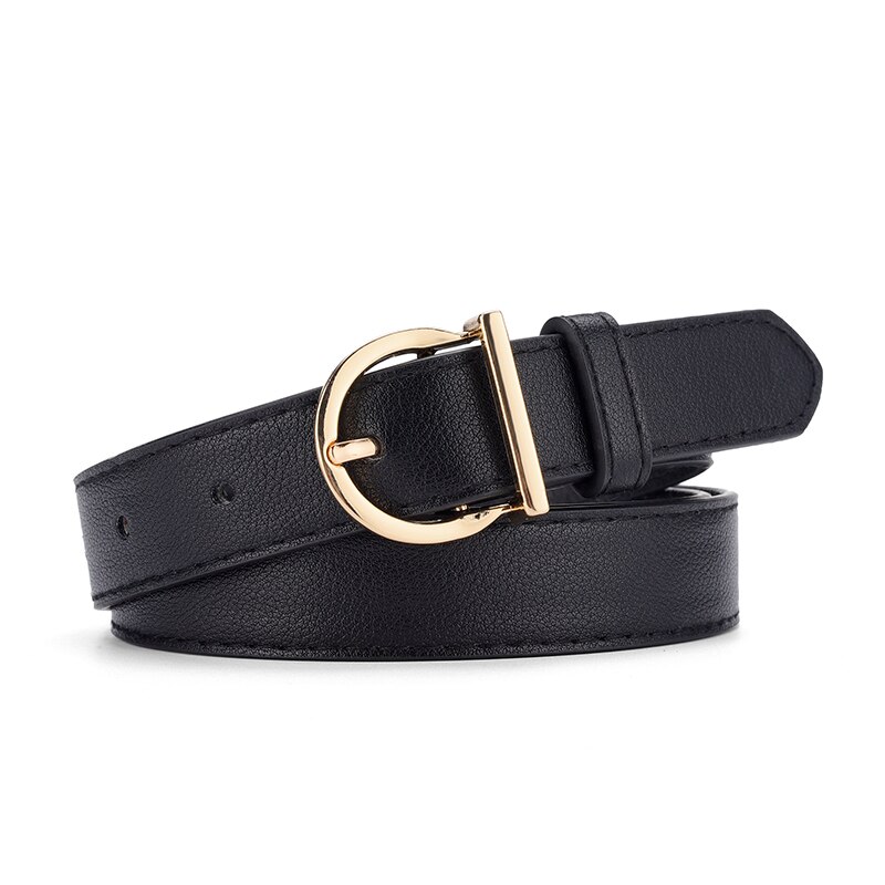 Womens Luxury PU Leather Belt with Pin Buckle Fashionable, Soft & Versatile