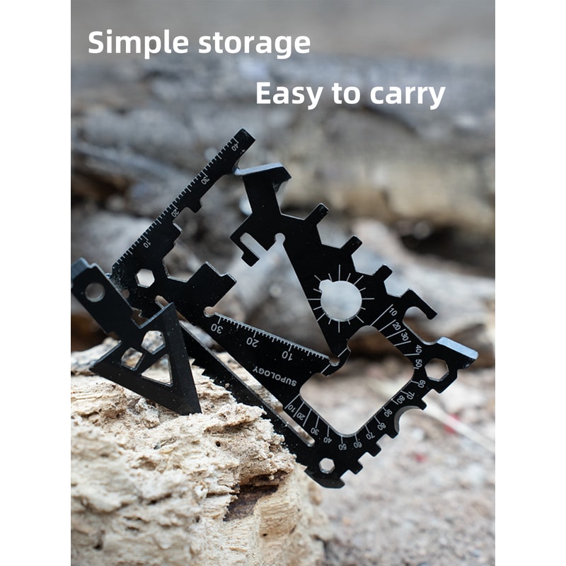 Multi-Functional Survival Card Knife Compact Outdoor Gear for Emergency Preparedness