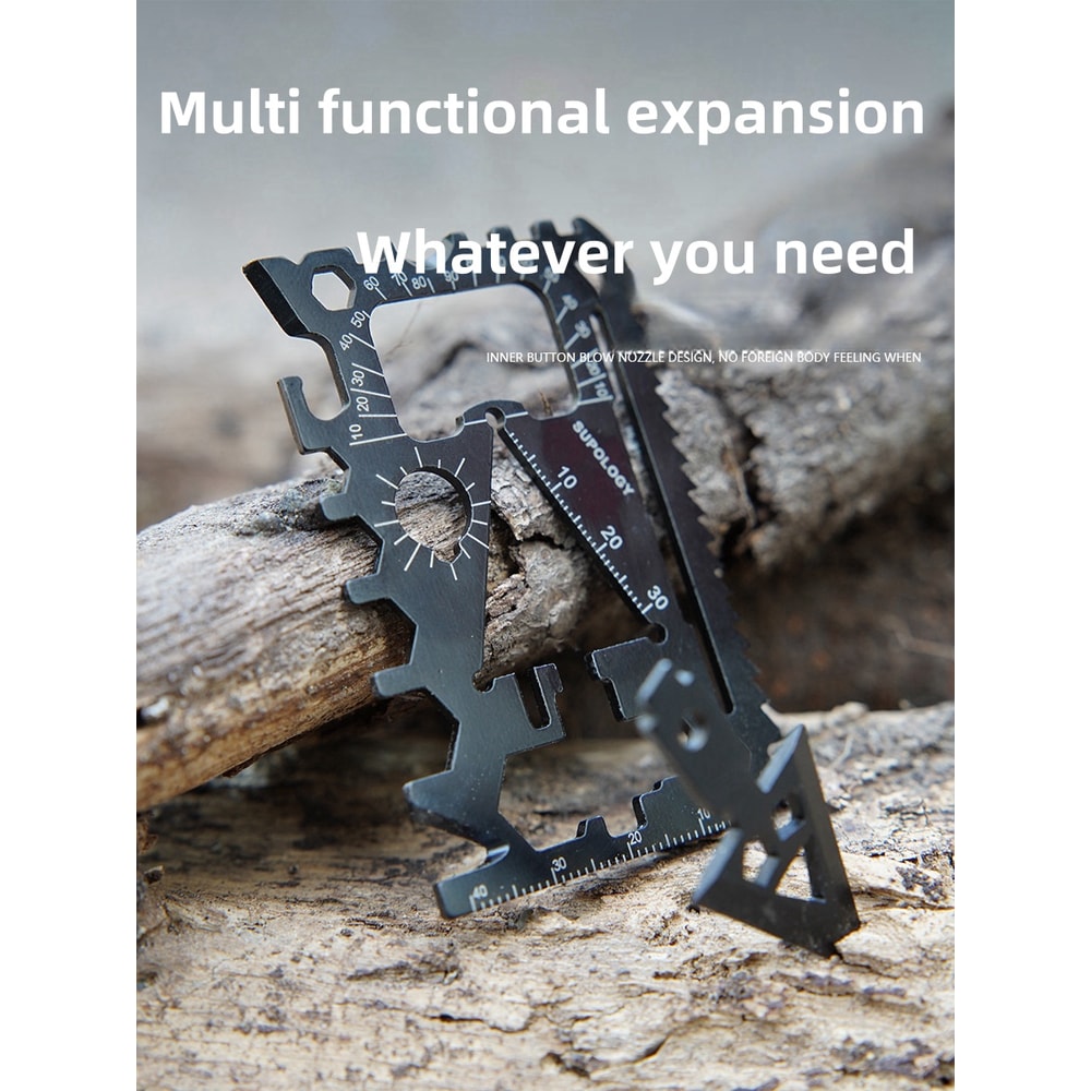 Multi-Functional Survival Card Knife Compact Outdoor Gear for Emergency Preparedness