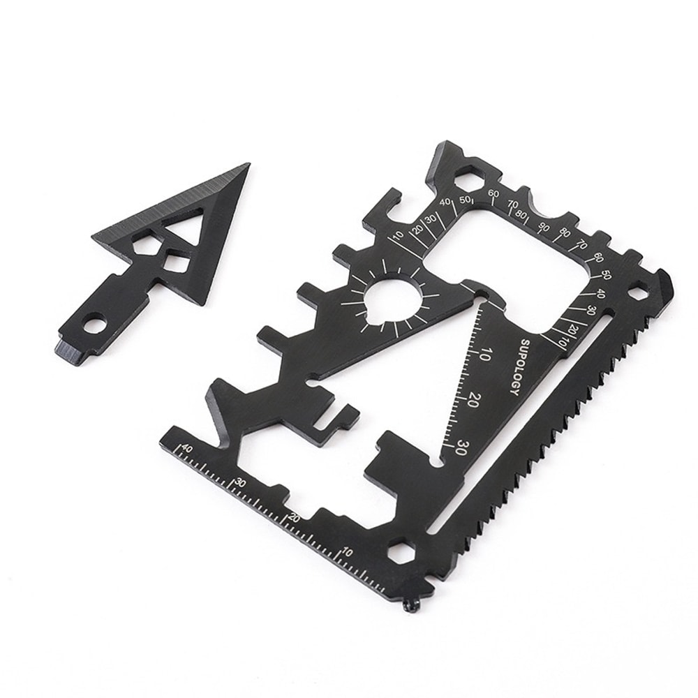 Multi-Functional Survival Card Knife Compact Outdoor Gear for Emergency Preparedness