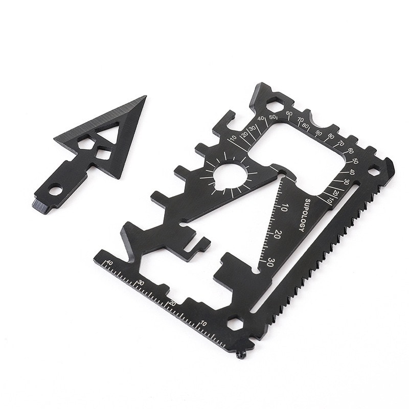 Multi-Functional Survival Card Knife Compact Outdoor Gear for Emergency Preparedness