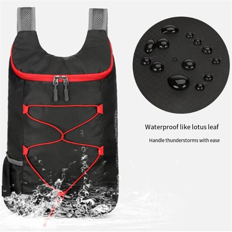 Multifunctional Outdoor Folding Backpack Ultra Lightweight Waterproof Nylon Fitness Bag For Camping 2