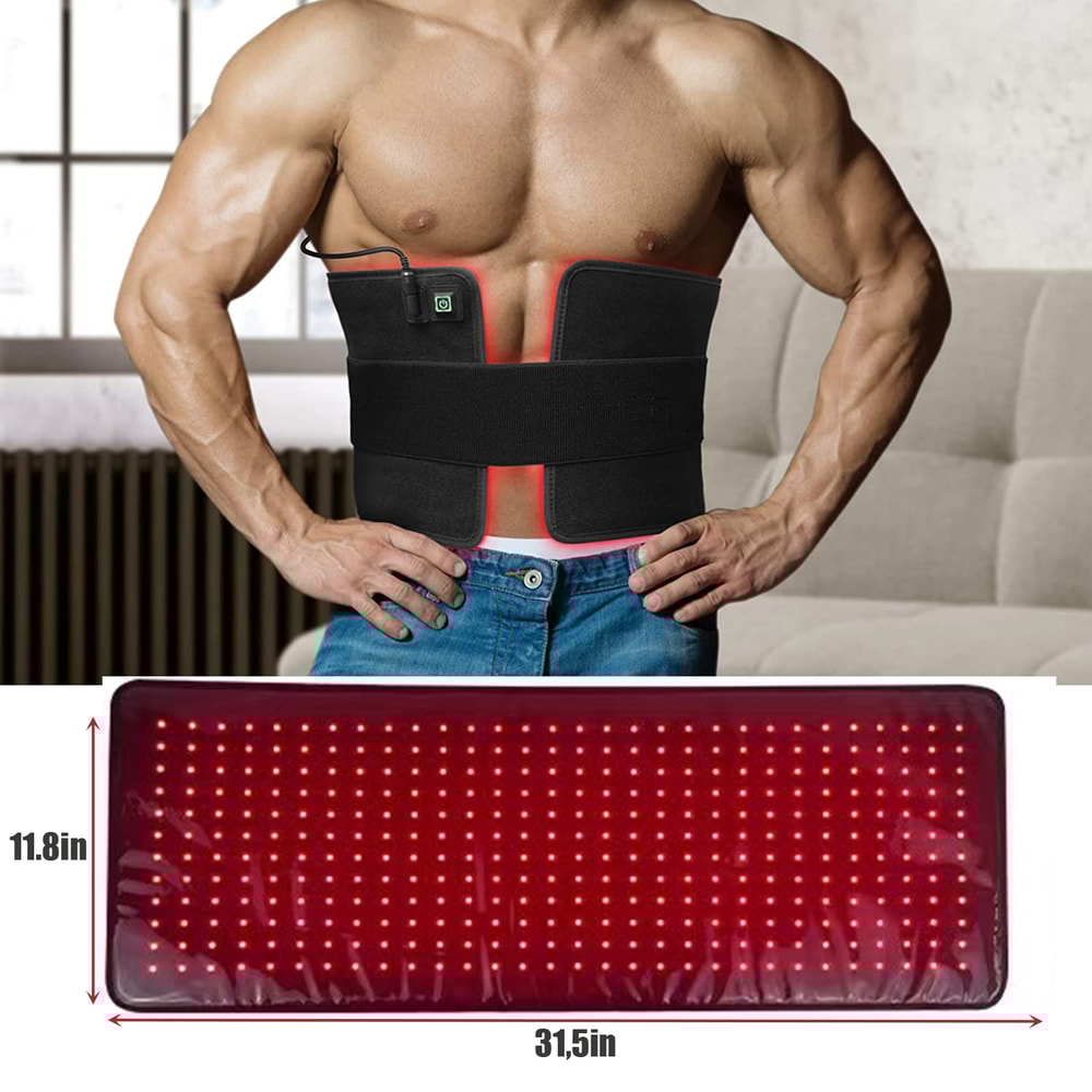 Red Infrared Therapy Belt Large Heating Pad For Face Body Shoulder And Joint Muscle Relief 3