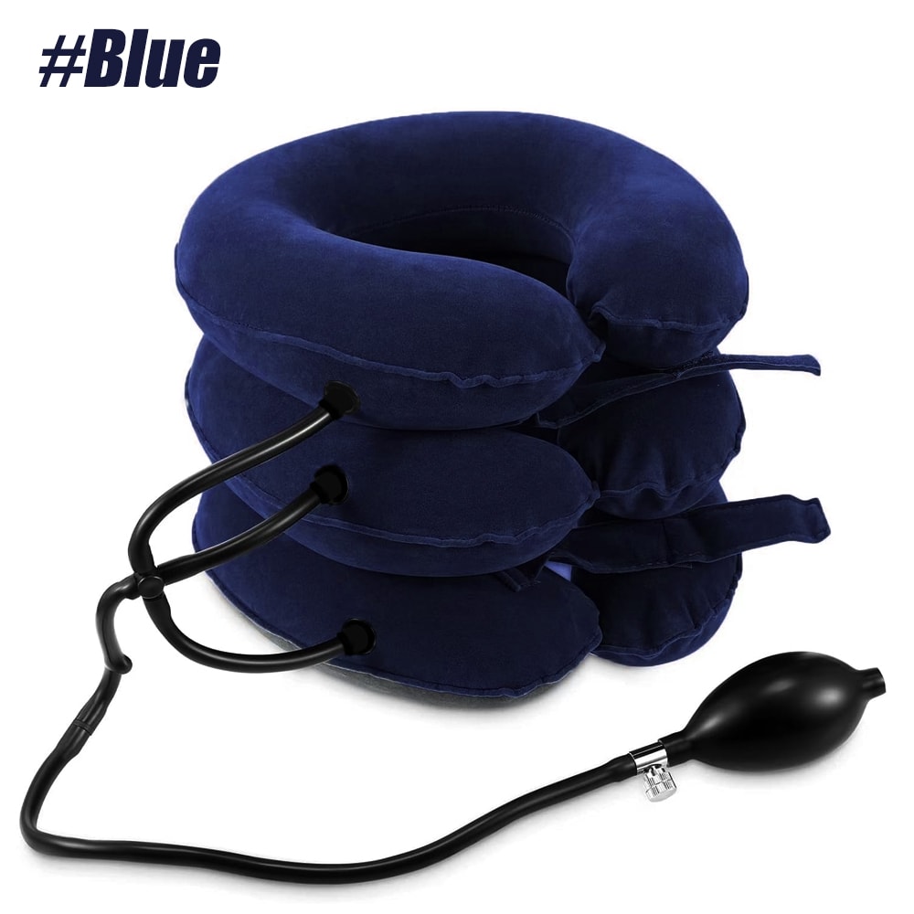 Cervical Neck Traction Device Inflatable Neck Stretcher for Home Relief, Chronic Neck & Shoulder Pain Aligner
