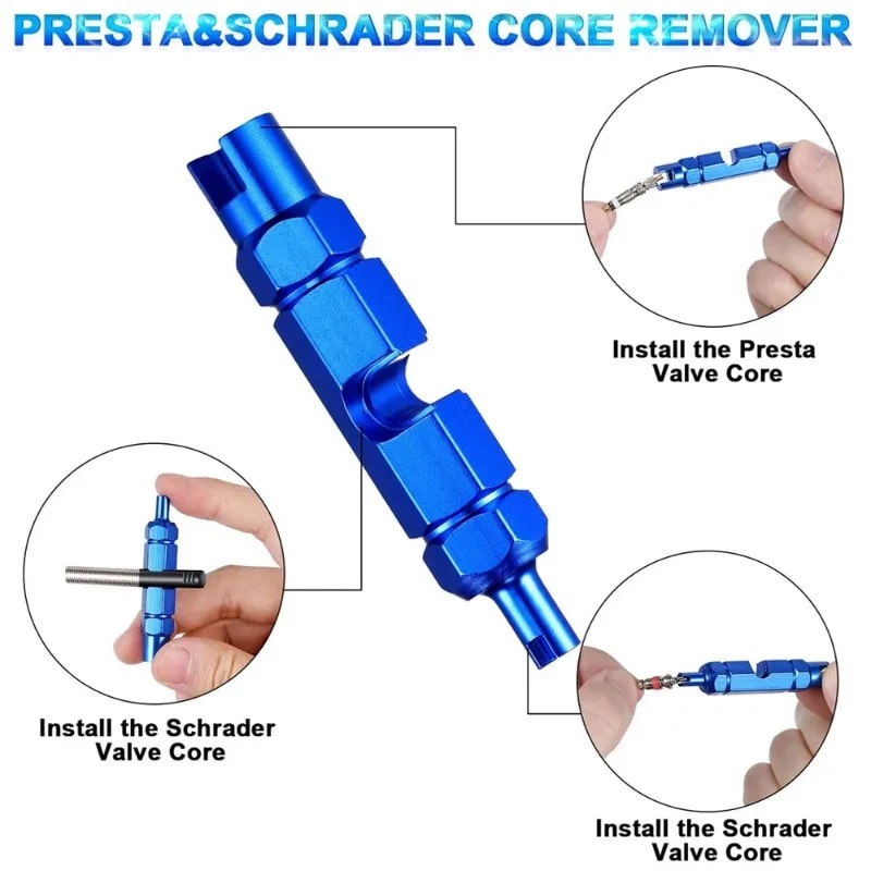 Valve Core Remover Tool For Bike Car Presta Schrader Compatible 1