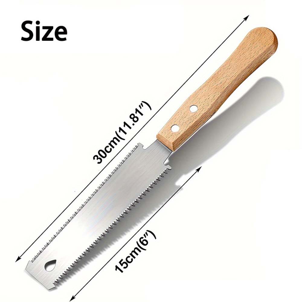 Double-Sided Hand Saw Flexible Blade for Flush Cutting Perfect for Woodworking and Household Tasks