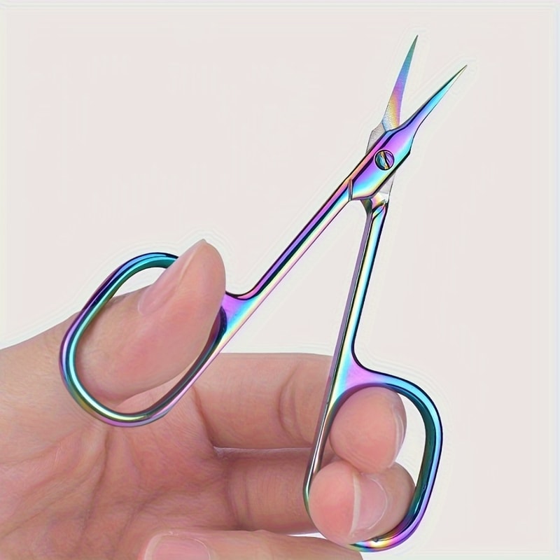 Curved Tip Cuticle Scissors Precision Nail Clippers For Manicure Eyebrow Care 6