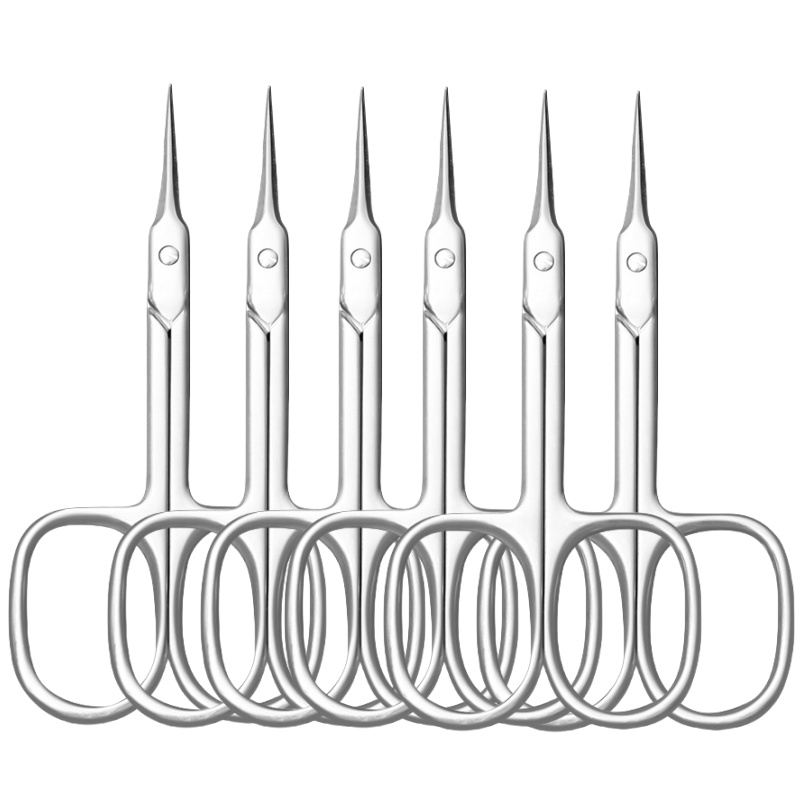 Curved Tip Cuticle Scissors Precision Nail Clippers For Manicure Eyebrow Care 10