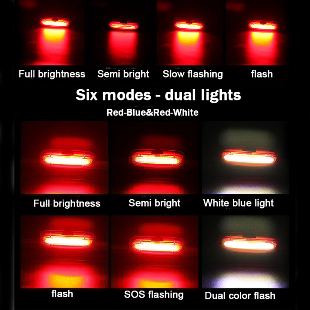 High Brightness Waterproof LED Bicycle Tail Lamp Safety Rear Light For Night Cycling 3