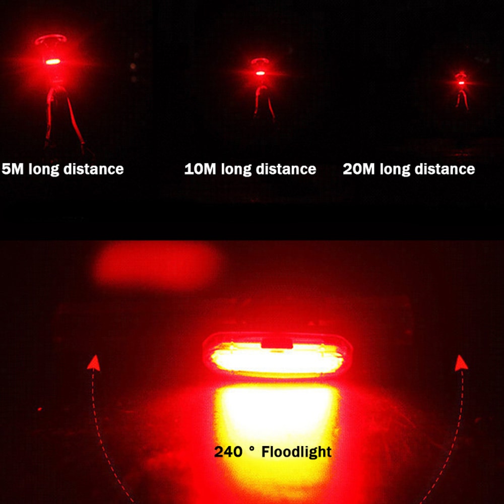 High Brightness Waterproof LED Bicycle Tail Lamp Safety Rear Light For Night Cycling 4