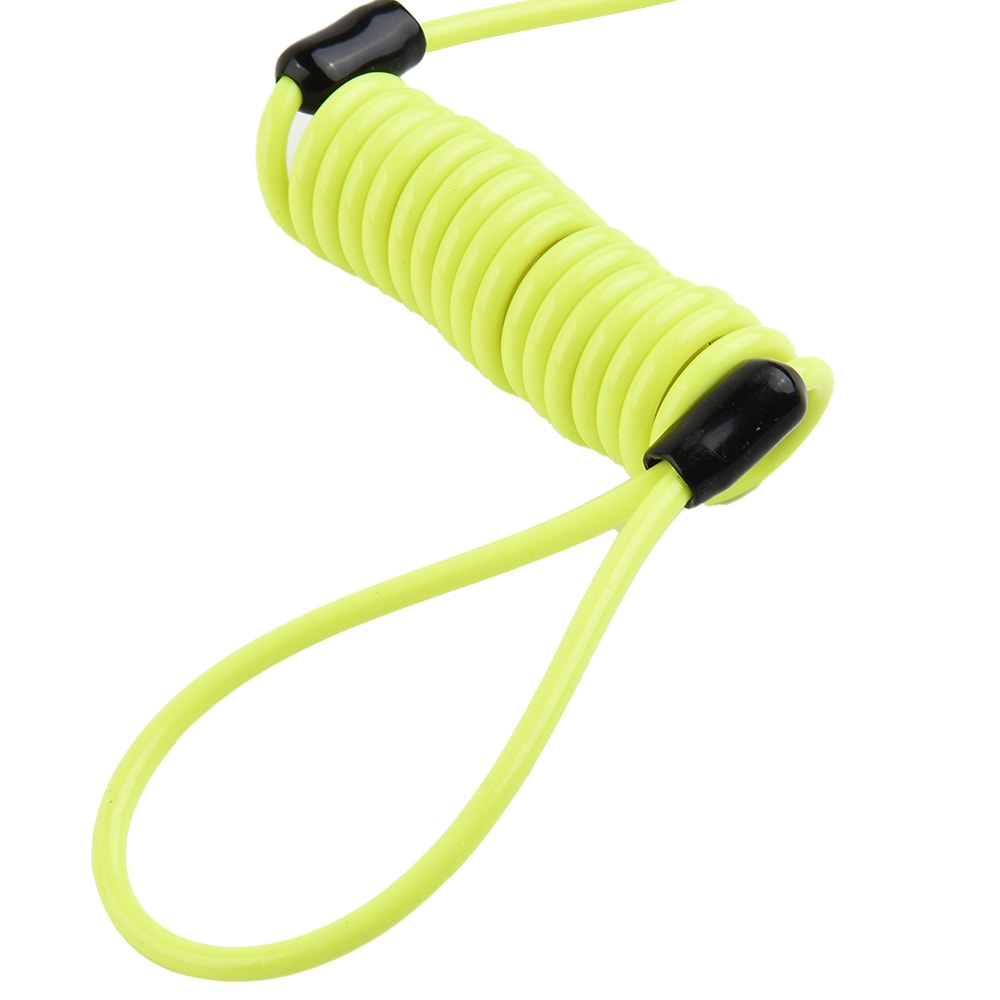 Motorcycle Disc Lock Reminder Cable Anti-Theft Safety Lock for Motorbike Wheel Brake