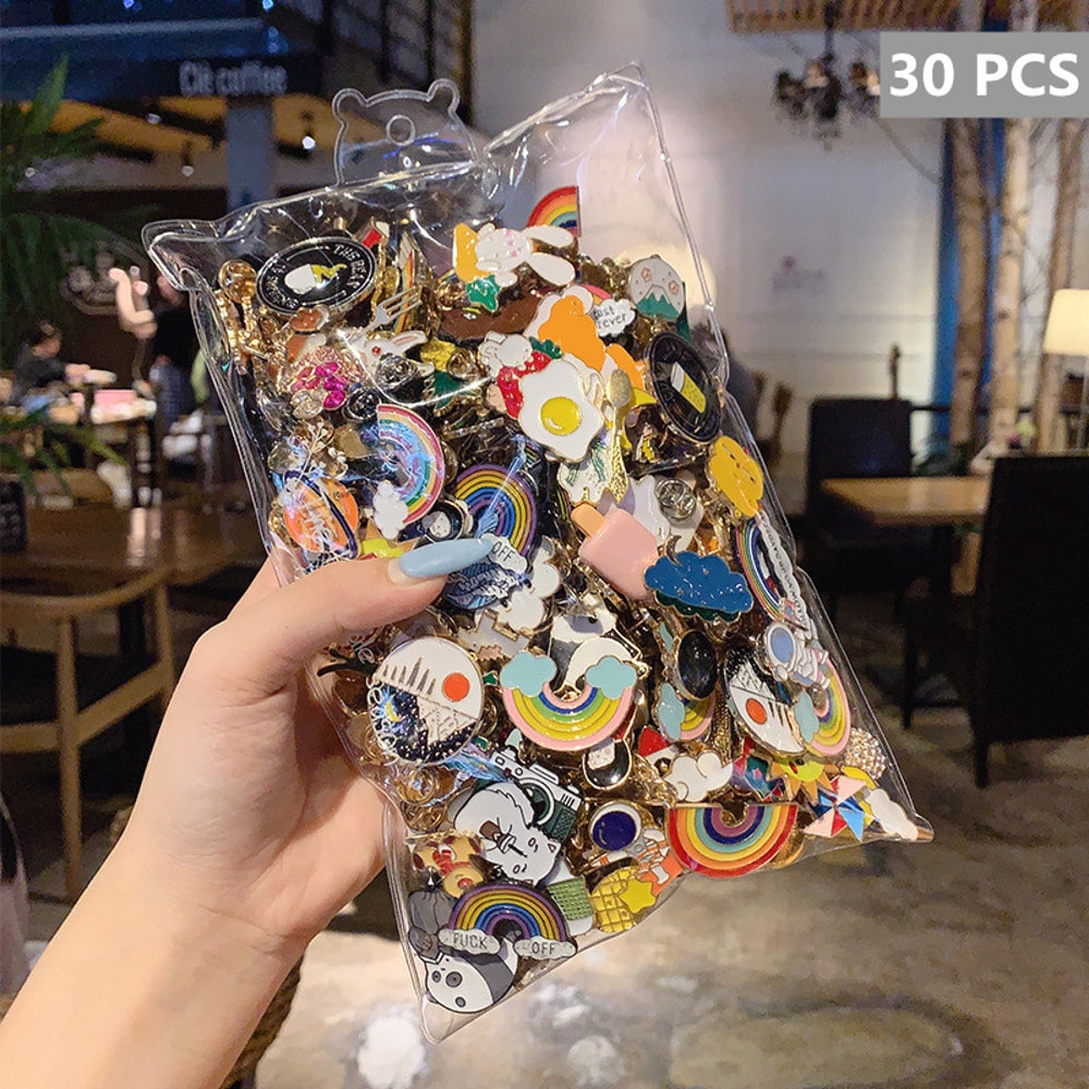 Cute Animal & Plant Enamel Pin Badges for Bags, Jackets, and Lapels Fun Jewelry for Women & Kids