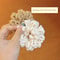 Autumn Winter High Elasticity Milk Tea Color Hair Band Clip Large Intestine Style Side Clip for Comfortable Hold