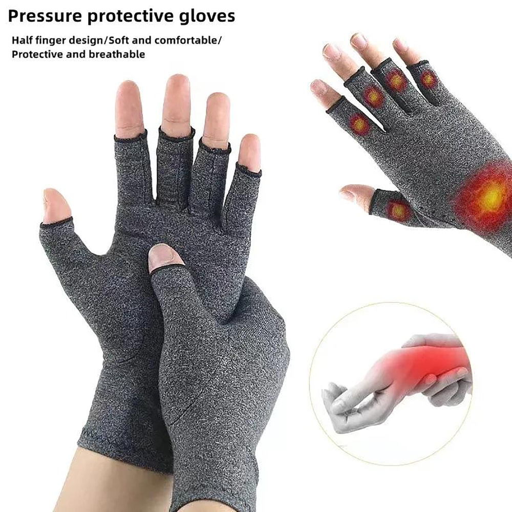 Compression Arthritis Gloves For Joint Pain Relief Wrist Support Cotton Therapy Wristband For Men 0