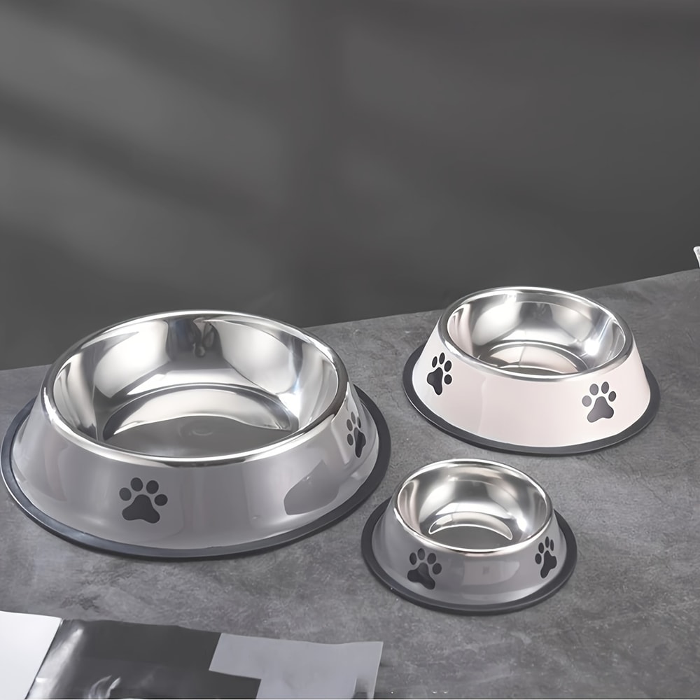 Stainless Steel Pet Bowl For Cats Dogs AntiFall MultiSpecification Feeding Dish 1