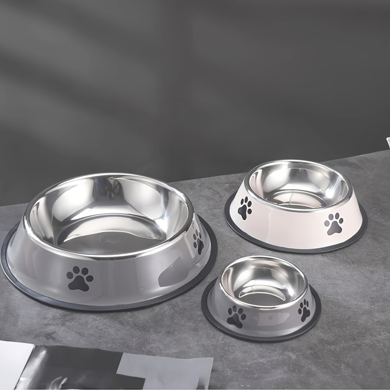 Stainless Steel Pet Bowl For Cats Dogs AntiFall MultiSpecification Feeding Dish 1