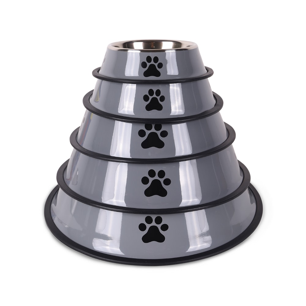 Stainless Steel Pet Bowl For Cats Dogs AntiFall MultiSpecification Feeding Dish 3
