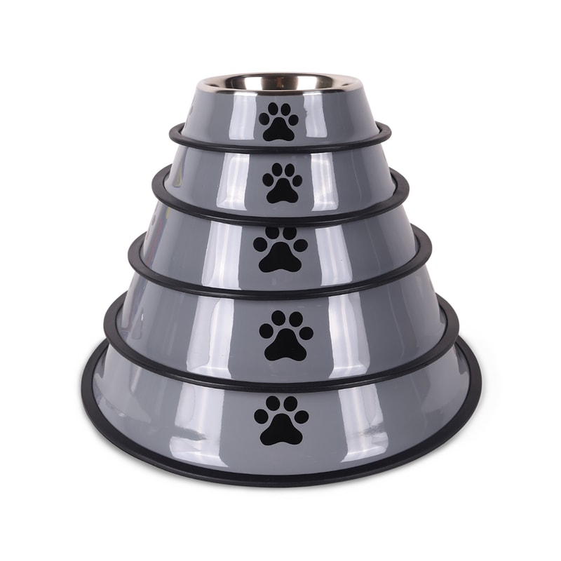 Stainless Steel Pet Bowl For Cats Dogs AntiFall MultiSpecification Feeding Dish 3