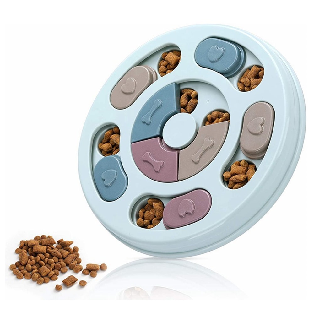 Interactive Dog Food Hiding Bowl Slow Food Training Toy For Boredom Relief 0