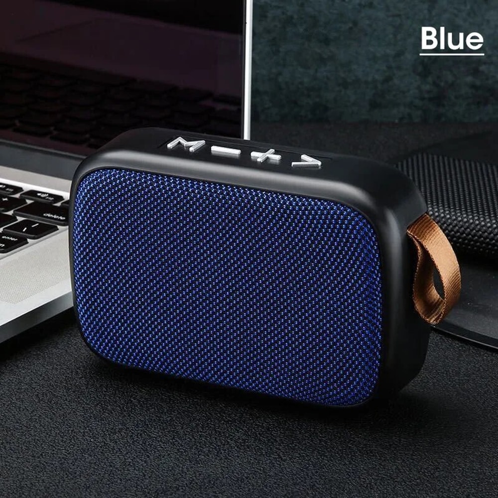 Portable Wireless Subwoofer Mini Speaker Outdoor Bluetooth Speaker With Cloth Design Card Slot 5