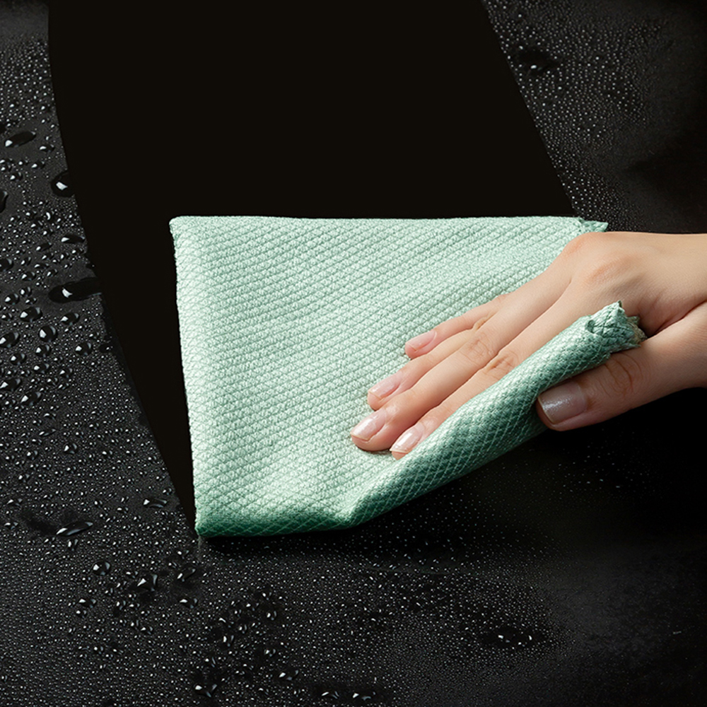Microfiber Glass Cleaning Cloths Lint-Free, Reusable Polishing Rags for Windows, Cars, Kitchens, and Mirrors