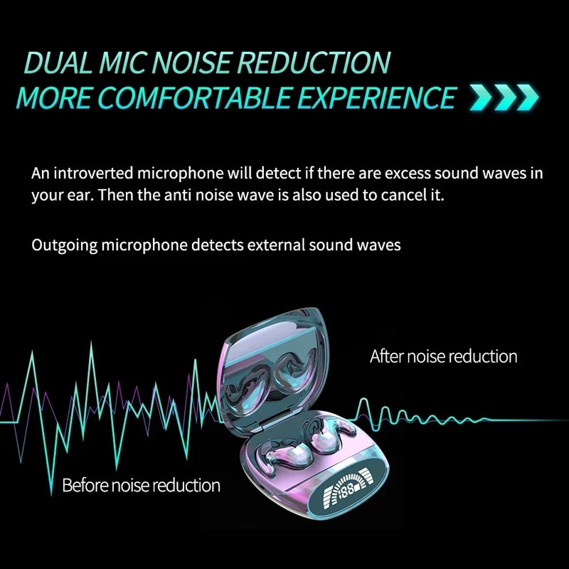 Sleep Bluetooth Headphones Noise Cancelling Wireless Earbuds For Sports Music And Comfort 4