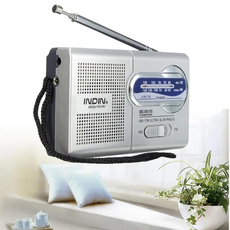 Portable AM/FM Radio Battery Operated with Best Reception, Long-Lasting for Emergency, Hurricane, Walking, and Running