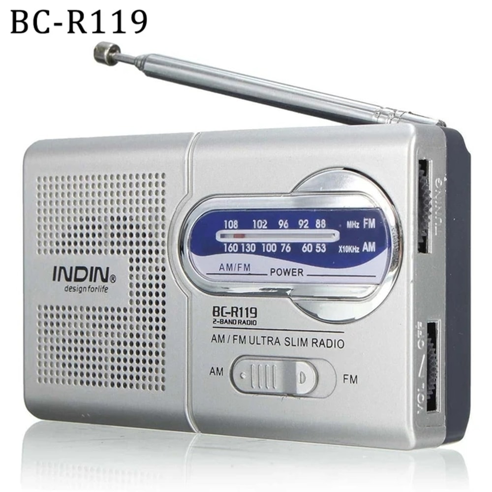 Portable AM/FM Radio Battery Operated with Best Reception, Long-Lasting for Emergency, Hurricane, Walking, and Running